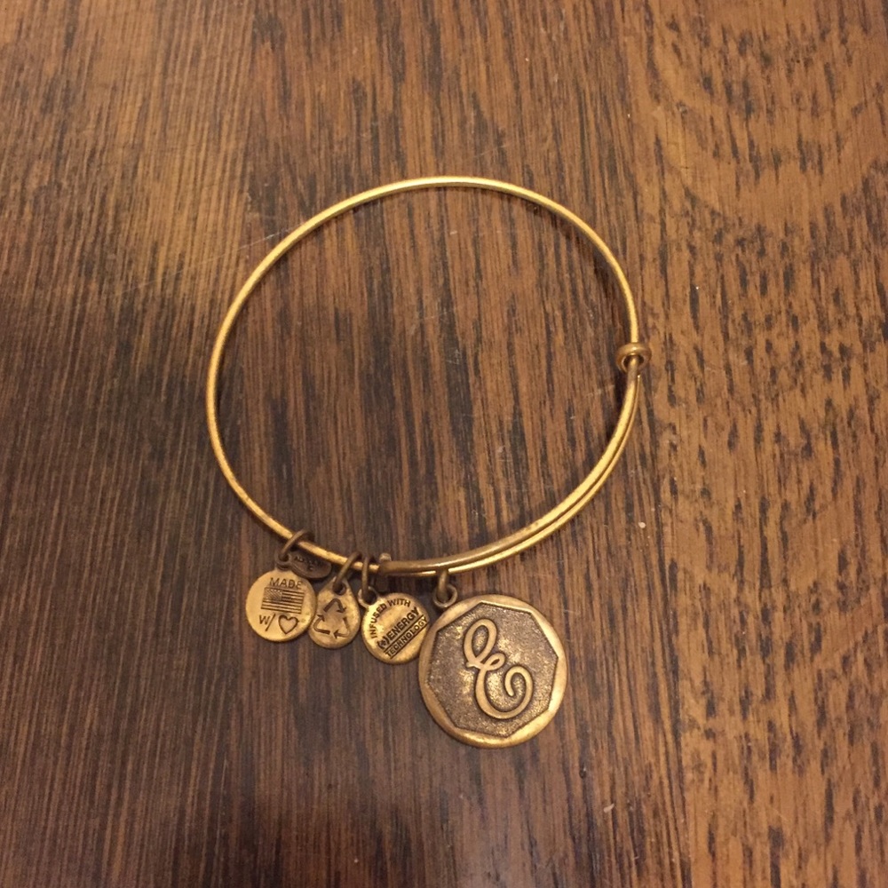 Alex and Ani “E” Initial Bracelet